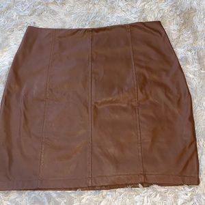 Leather skirt